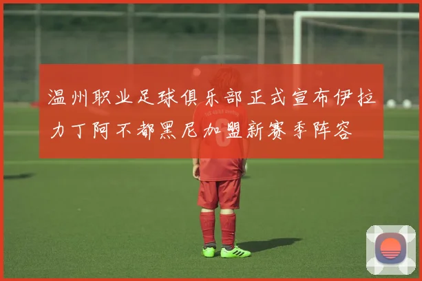 温州职业足球俱乐部正式宣布伊拉力丁阿不都黑尼加盟新赛季阵容